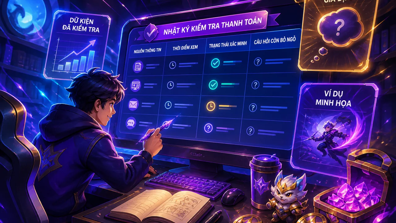 Checklist kiểm tra thanh toán và hỗ trợ qh88: cách lập nhật ký rõ ràng